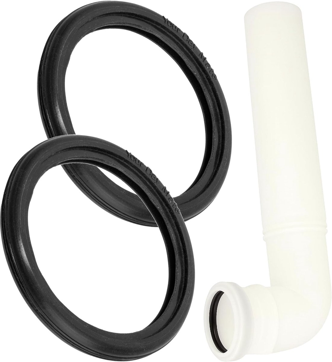 Spool pijpafdichting set van 2 - vervangingsonderdeel voor GEBERIT DN40/45 mm - flexibel EPDM materiaal - ShopVlot
