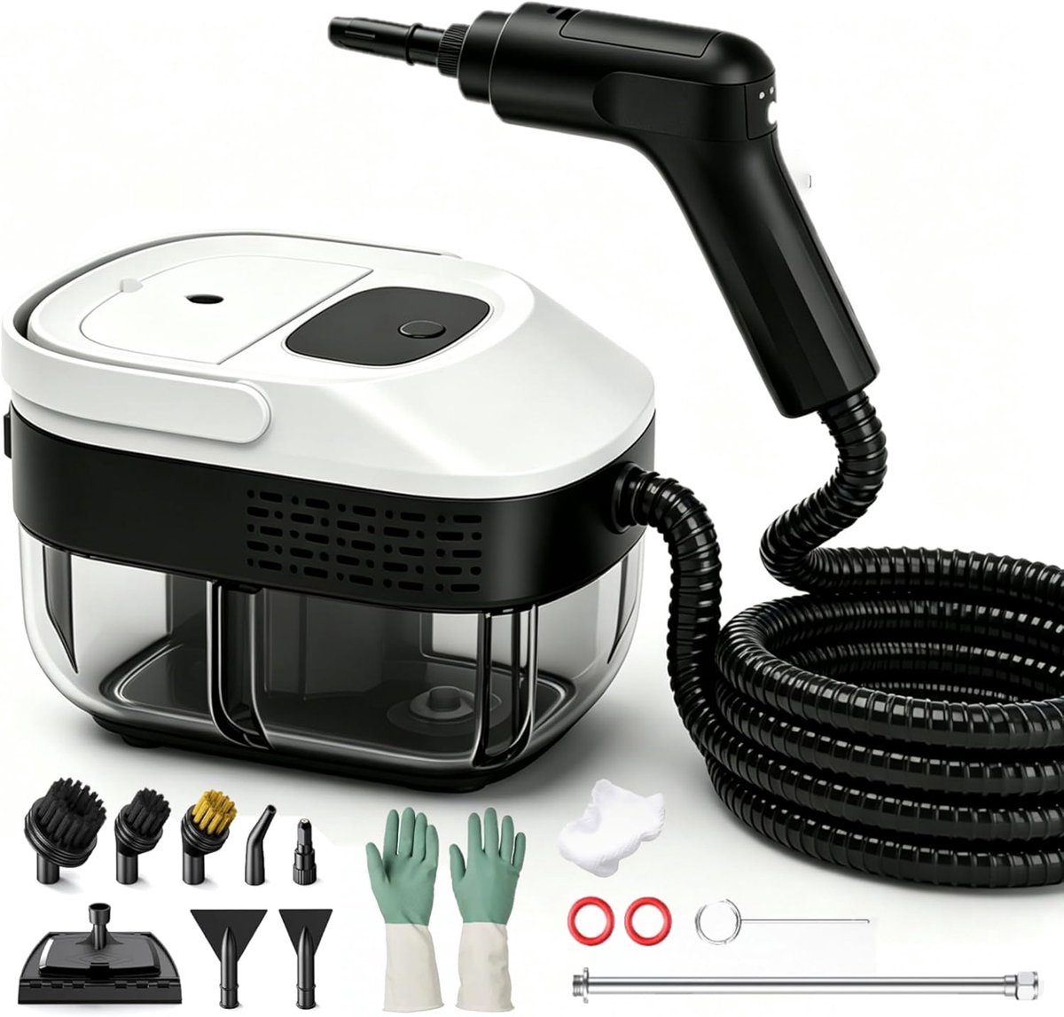 Stoomreiniger handapparaat - 1600 ml tank - 3 stoomstanden - effectieve reiniging zonder chemicaliën - ShopVlot