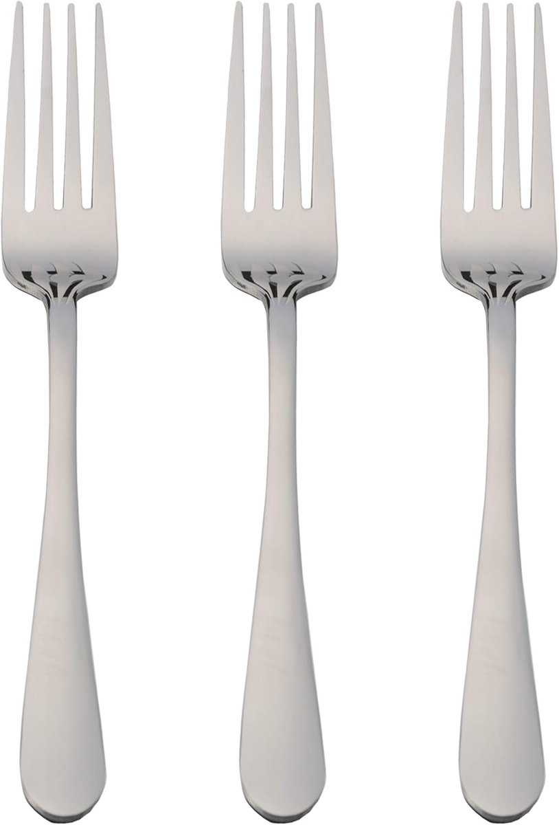 3 table forks, stainless steel, 20 x 2.5 cm - ShopVlot