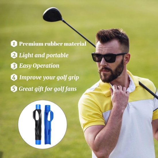 2 Stuks Golf Grip Trainingshulpmiddelen, Swing Trainer Grip en Polsband voor Correctie van Swinghouding, Ideaal voor Beginners en Kinderen — afbeelding 3