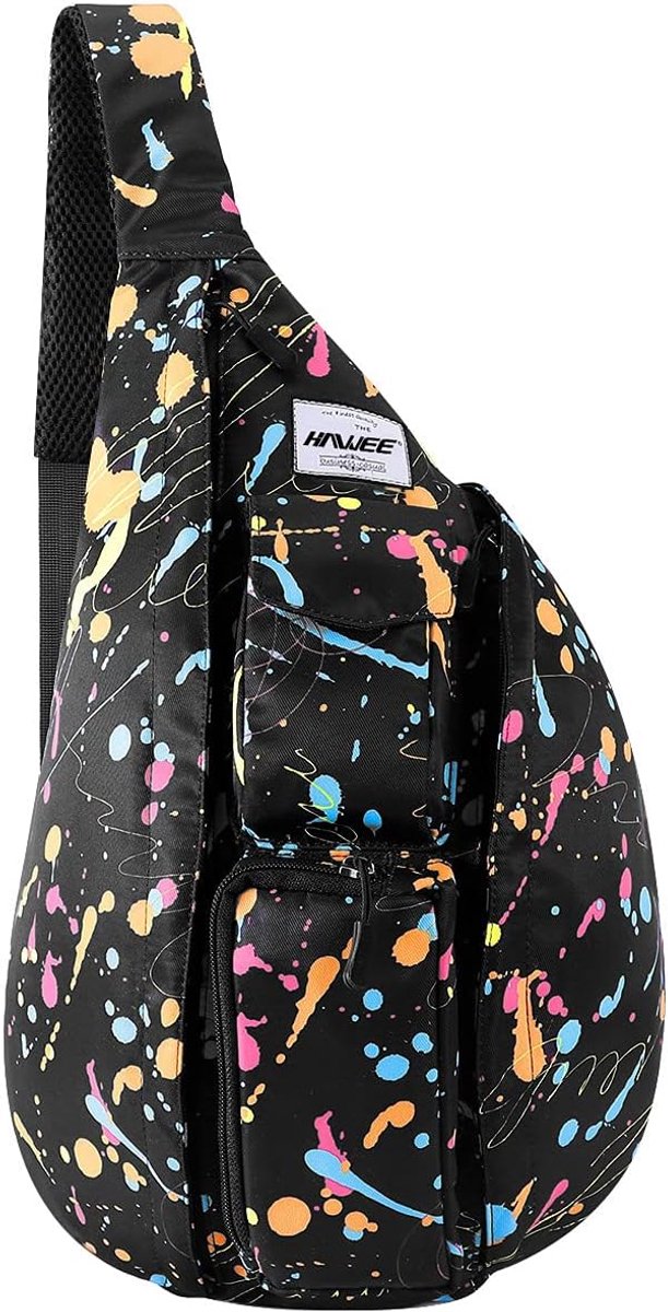 Travel chest pocket, fanny pack, shoulder bag, backpack, crossbody bag, shoulder bag, daypack, Graffiti style.,Medium - ShopVlot