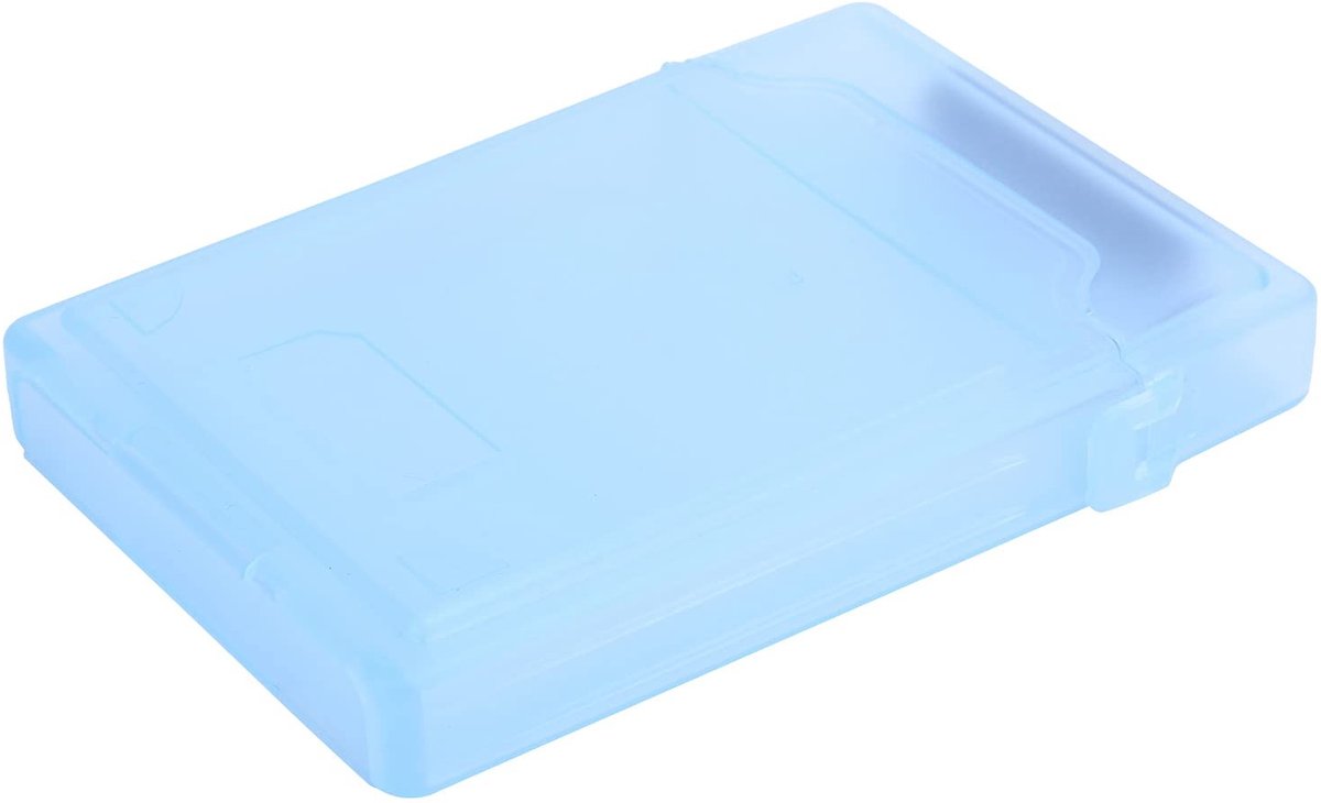 Solidchoice - Harde Schijf Opbergdoos - Slijtvaste Bescherming - Antislip en Duurzaam - Stofdicht en Antistatisch - Geschikt voor 2,5 Inch HDD/SSD - Bl...
