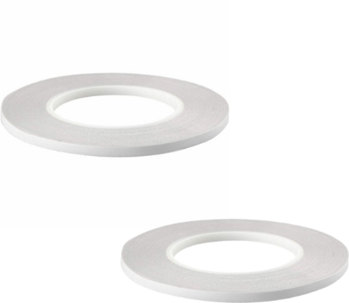Dubbelzijdig plakband | Extra sterk hobby tape | 6 mm | 6 x 50 m | 2x6x50 m