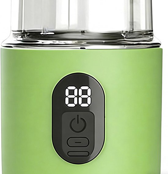 Draagbare Blender - Reis Blender - Smoothies Maken - Hoge Snelheid 20800 RPM - 500 ml - Lichtgroen — afbeelding 5