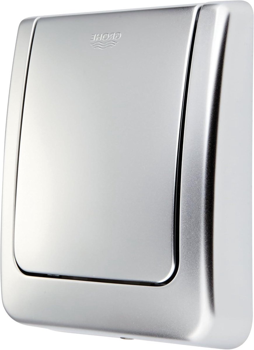 Bedieningsplaat - Spoelplaat - Toilet Spoelen - Eenvoudige Installatie - 13 x 11 x 4 cm - Zilver