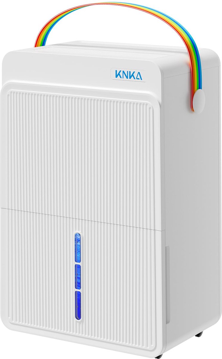 SnelShoppen - Dehumidifier 25L/Day met 4.0L Grote Watertank, Stil & Krachtig Ontvochtigen, LED Vochtigheid Weergave, Droog/Tijd/ Stille Modus voor Sla