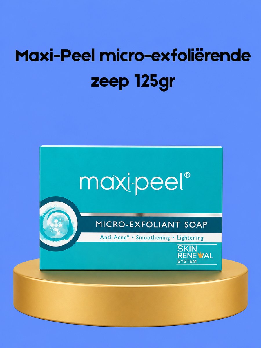 Maxi Peel Micro Exfoliating Soap – 125 g – Verhelderende & Exfoliërende Zeep – Verwijdert Dode Huidcellen, Helpt Donkere Vlekken te verminderen & Egaliseert de Huidtint – Voor een Gladde, Stralende & Gezonde Huid