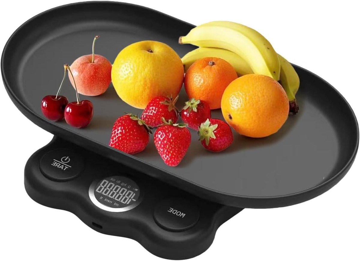 Huisdieren Weegschaal - Kleine Dieren Weegschaal - Gezondheid Monitoren - Hoge Precisie - 15 kg - Zwart