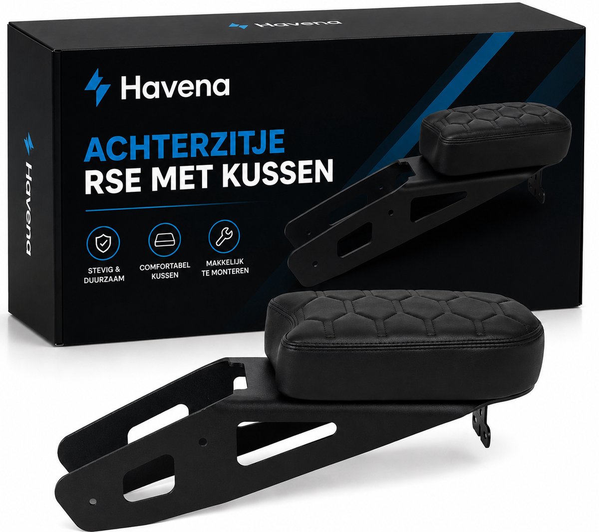 RSE Achterzitje met Kussen | Complete Passagierszit | 7GO & Havena