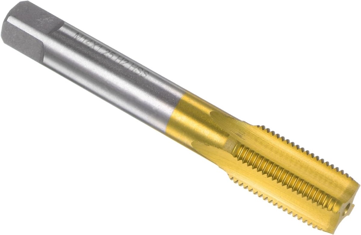Metrische schroefdraadfreesmachine schroefdraadboor M14 x 1,25 H2 titanium coating (Ti-coating) hoge snelheid staal 4 rechte moeren schroef schroefdraad schroefdraadboor gereedschap