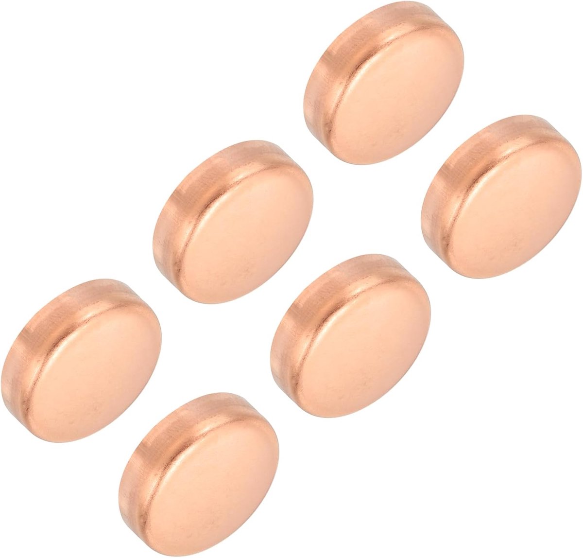 7/8 inch ID koperendraad afsluitdop, 6-pack koper passende dop zweetplug soldeerverbinding voor VVS HVAC airconditioning