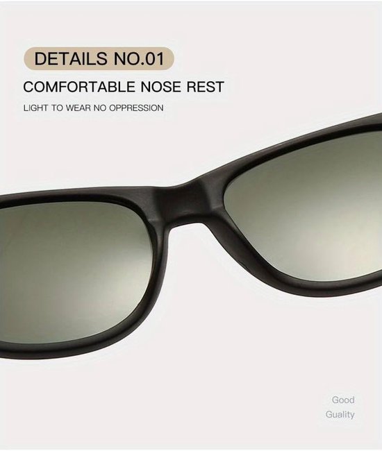 Retro Vintage kleur Unisex Punk Geek Classic Style Null Löschen Lens Zonnebril - - Taille unique — afbeelding 3