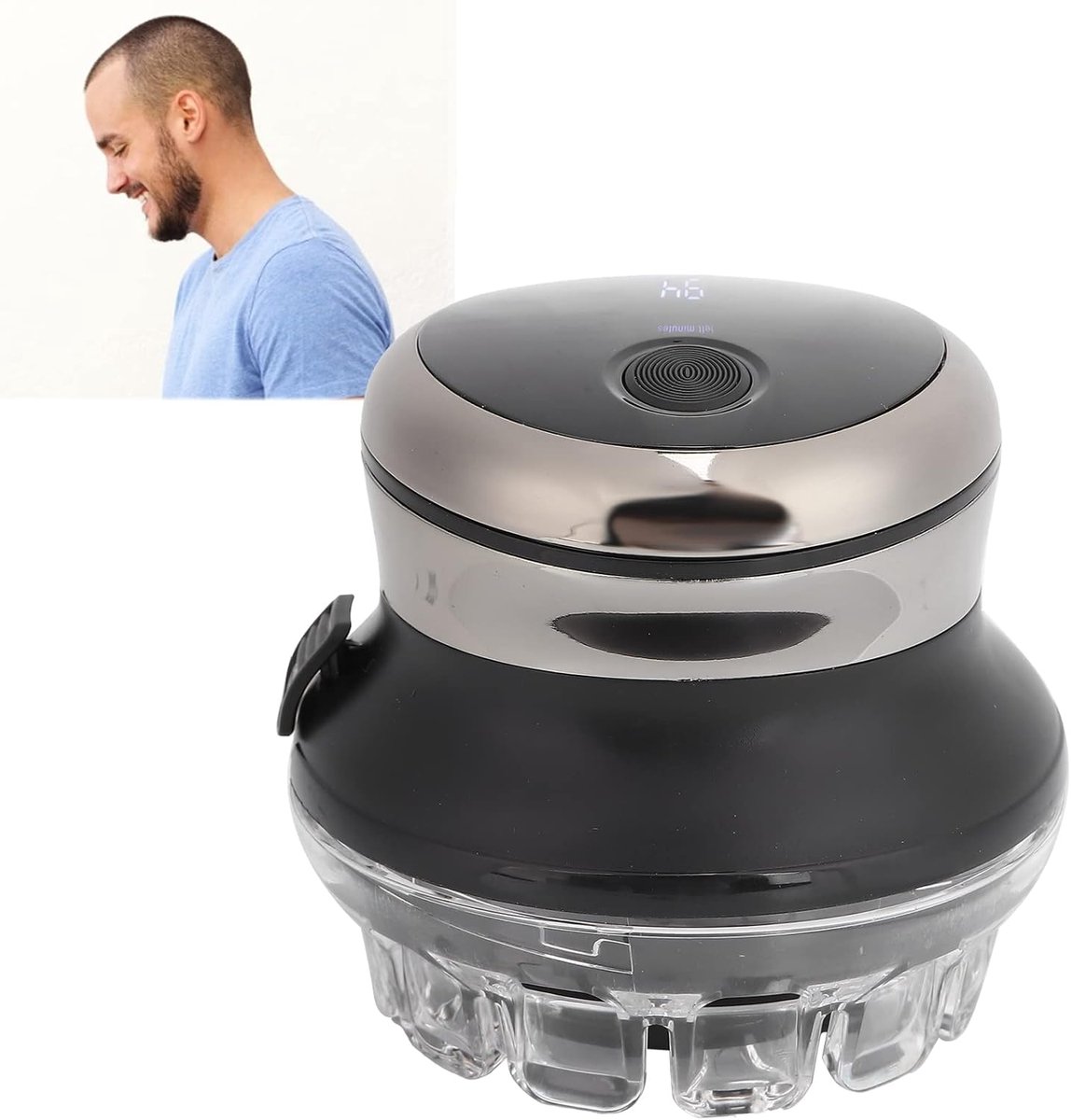 SnelShoppen - Ejoyous Elektrische Tondeuse USB-oplaadbaar Waterdicht 360° Lemmet Uniseks Voor Hoofd en Lichaam - Ideaal Voor Thuisgebruik en Op Reis