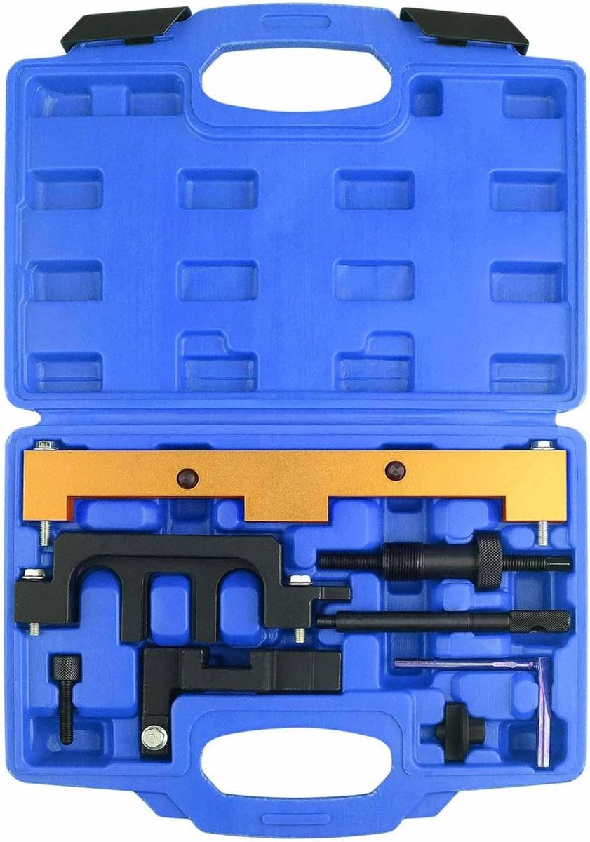 Motor Instelgereedschap - Distributieketting Gereedschap Nokkenas - Motor Reparatie - Dubbele Nokkenas Vergrendeling - 2.5 Kilograms - Blauw