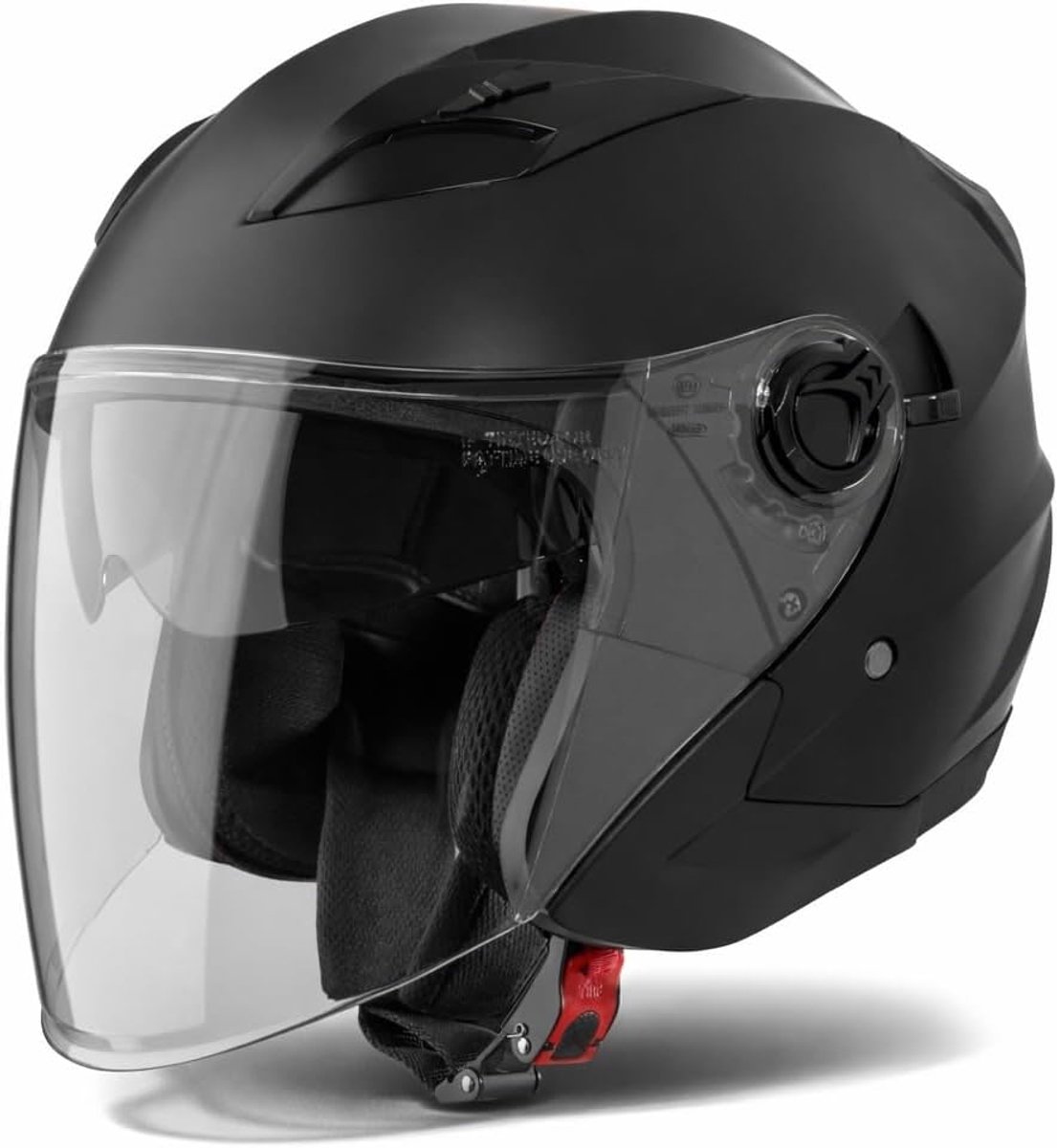 Calobra Jethelm met Zonnevizier en vizier | Scooter helm Motorhelm | Snorfiets & Brommer | ECE 22.06 voor Dames en Heren | in XS-XXL
