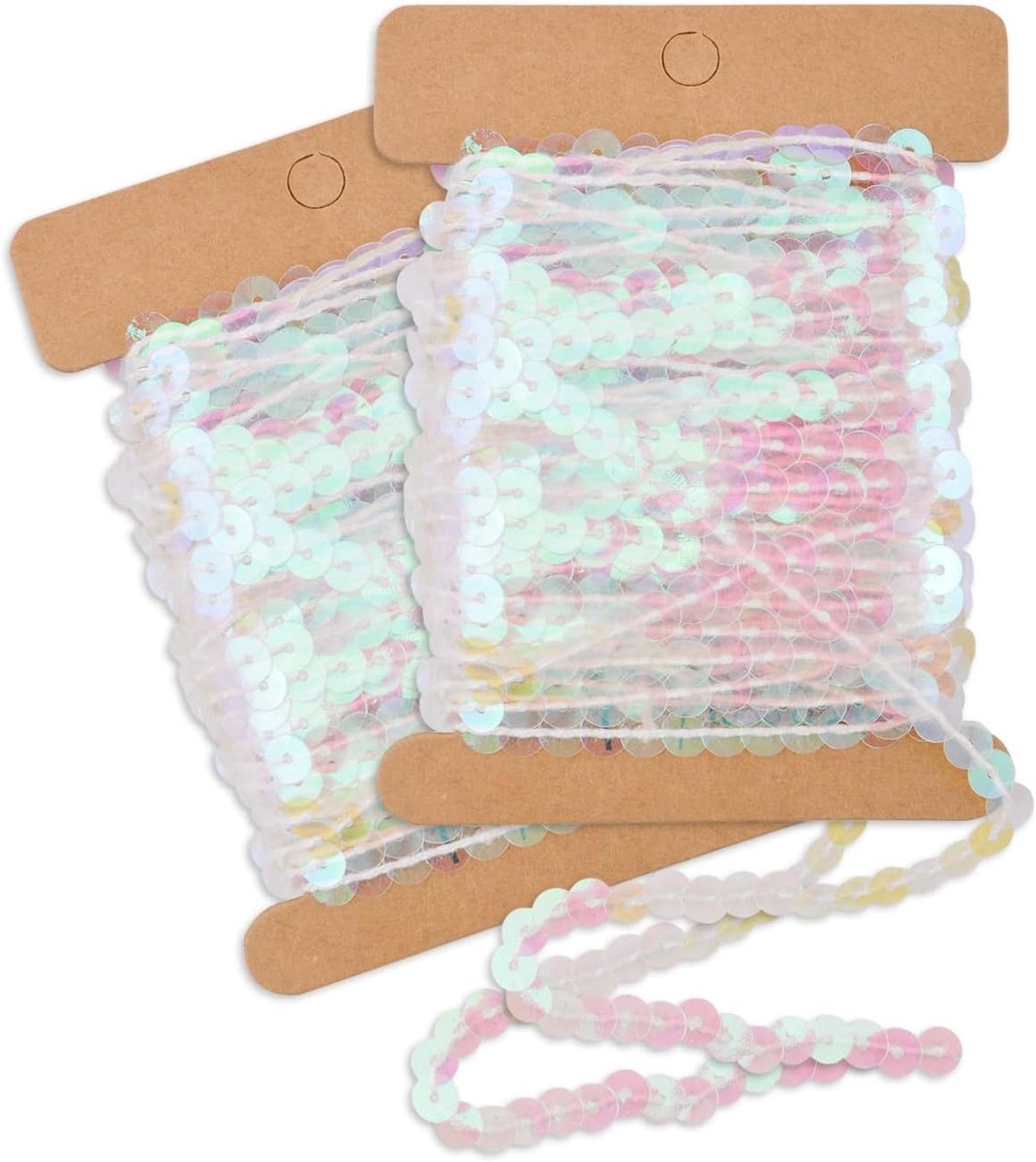 Iriserende Pailletten met Geen Elastische Trim voor Naaien Jurk Hoofdband met Stof Metallic Pailletten Band DIY Kleding Lint