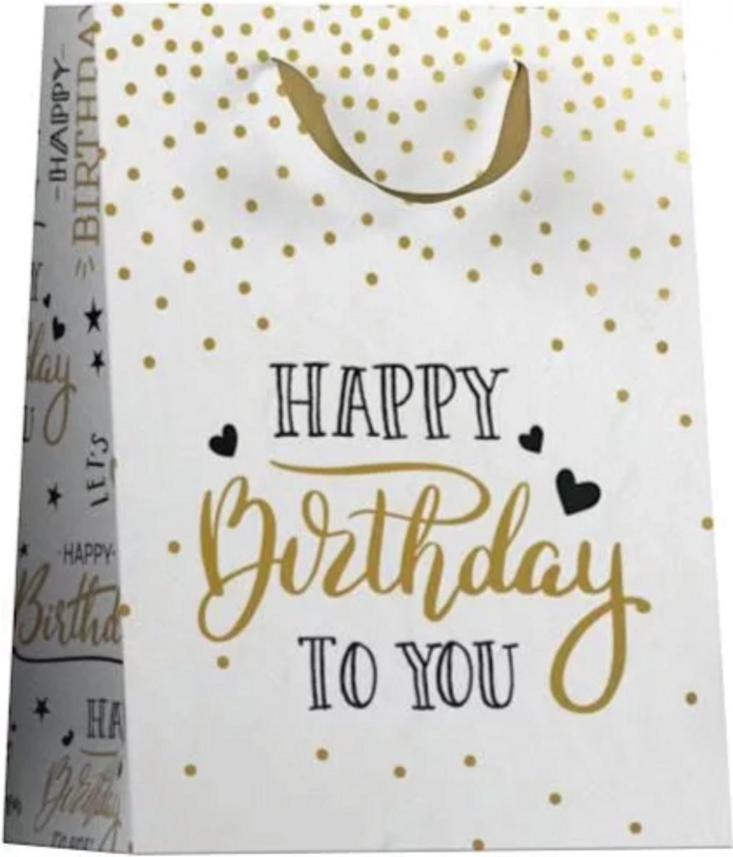 Papieren cadeau tas M Party Chique