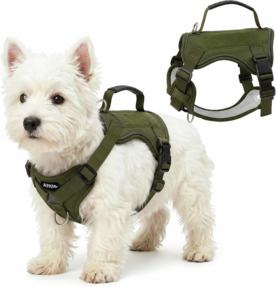 Hondentuigje XS - reflecterend - verstelbaar met handgreep - voor kleine en middelgrote honden - ShopVlot