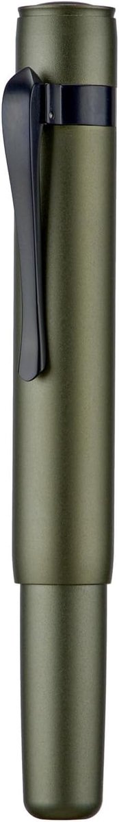 M2 Zwarte Woud Mini Vulpen, Lange Blade Penpunt Slanke Vorm Aluminium