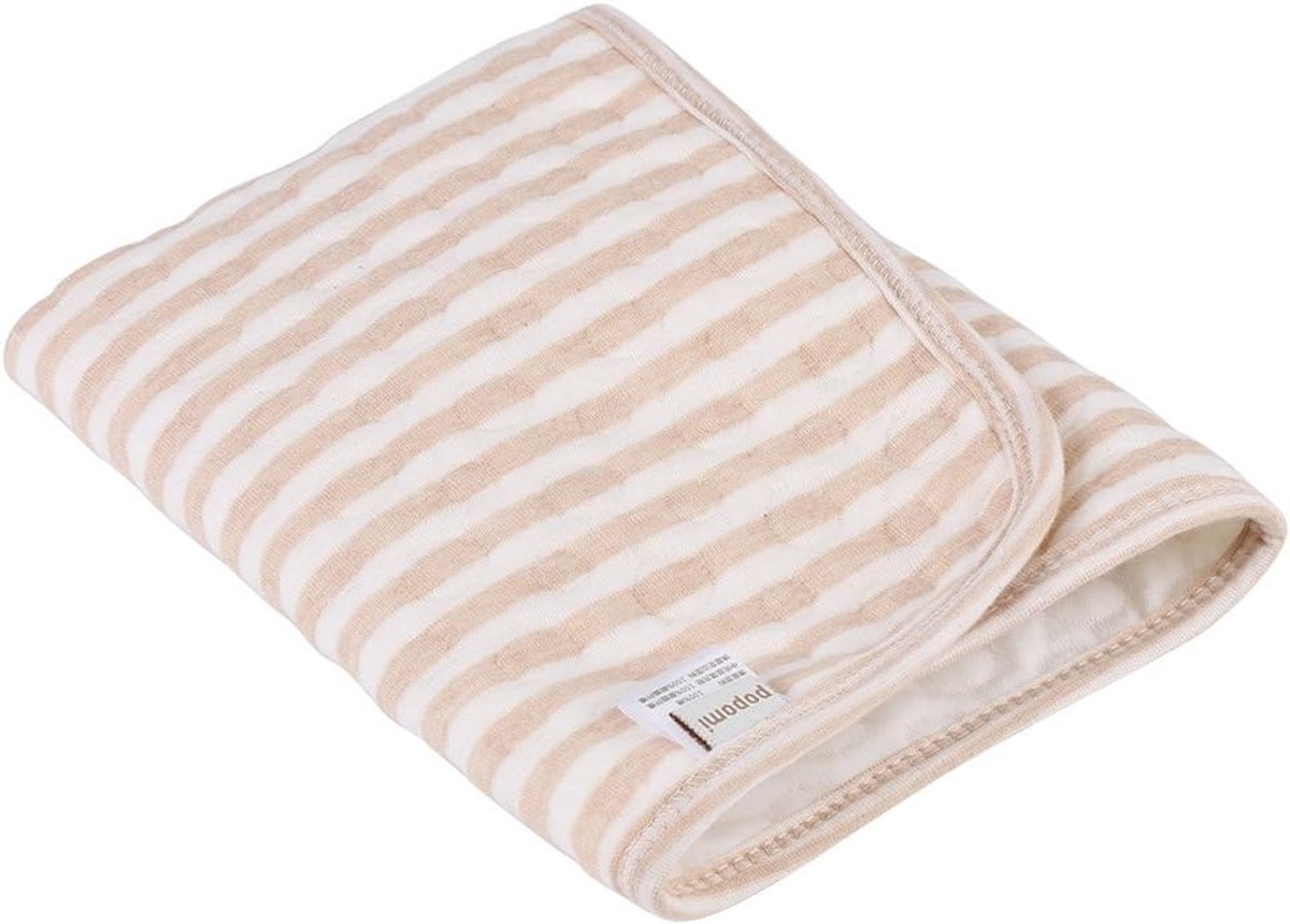 SnelShoppen - Verzorgmat, Organisch Katoen, Waterdichte Verschoonmat, Luiermat voor Kinderen 0-3 Jaar (70 x 105 cm)