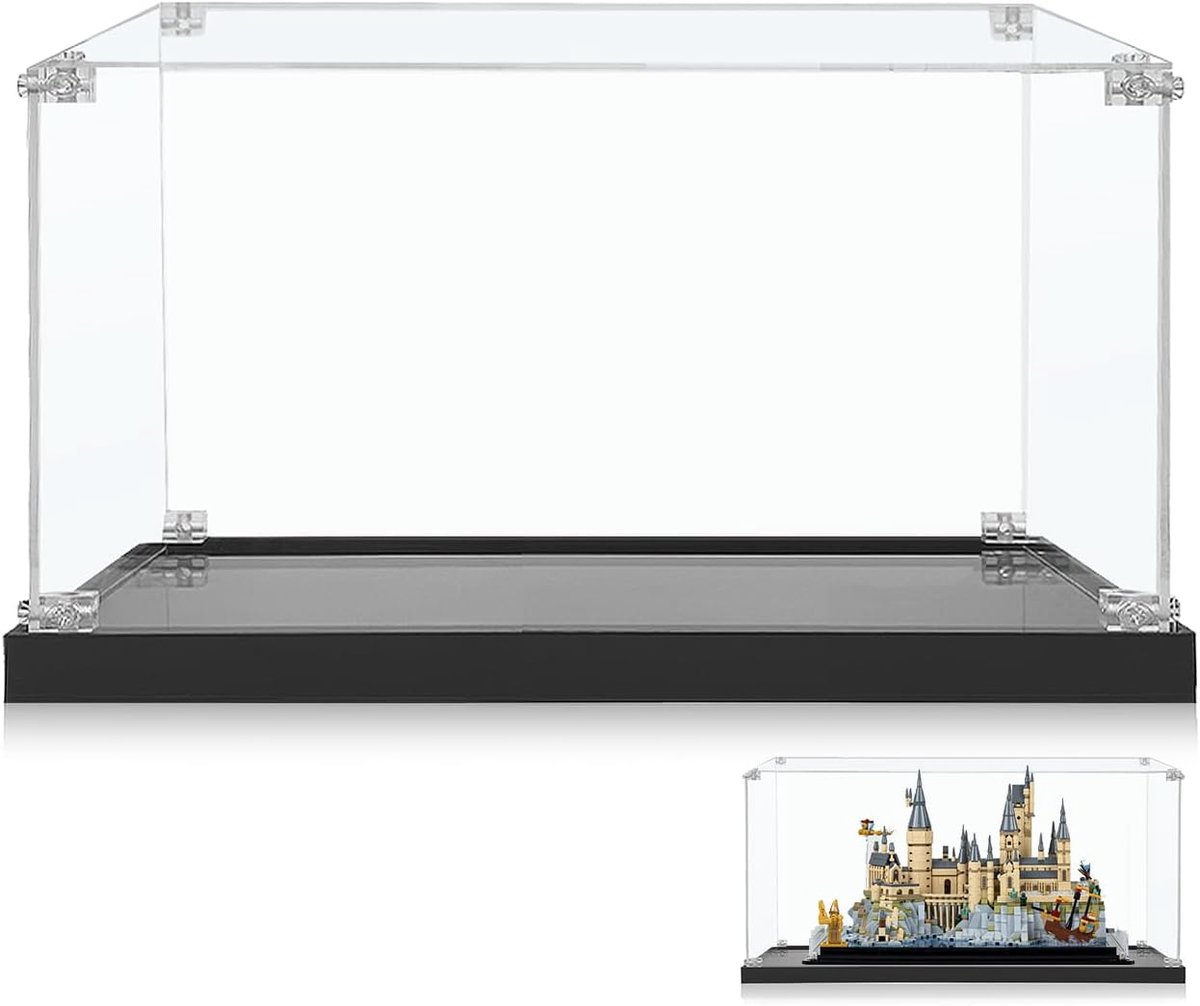 Display Case voor Harry Potter Hogwarts Castle and Grounds 76419 Building Set, Cadeau Idee voor Volwassenen, Buildable Display Model Display Case