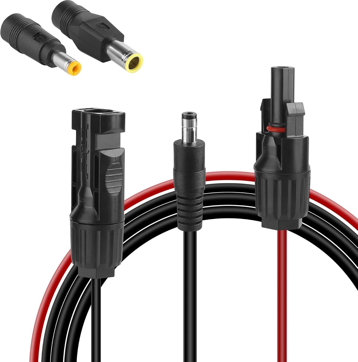 Solar Verlengkabel 16 AWG 1,5 m, Zonnepaneel Kabel Connector, Mannelijke en Vrouwelijke Connector, Solar Kabel voor Zonne-Generatoren