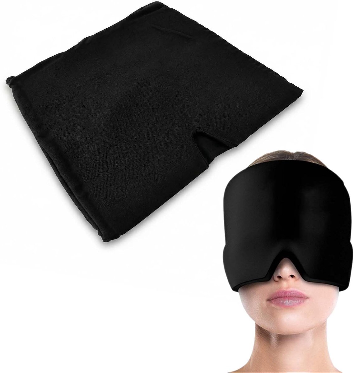 hoed, herbruikbaar, hoofdpijn, ijsgel, comfortabele warmte-/koudtherapiepads voor het verlichten van migraine, gezwollen ogen en sinus stress