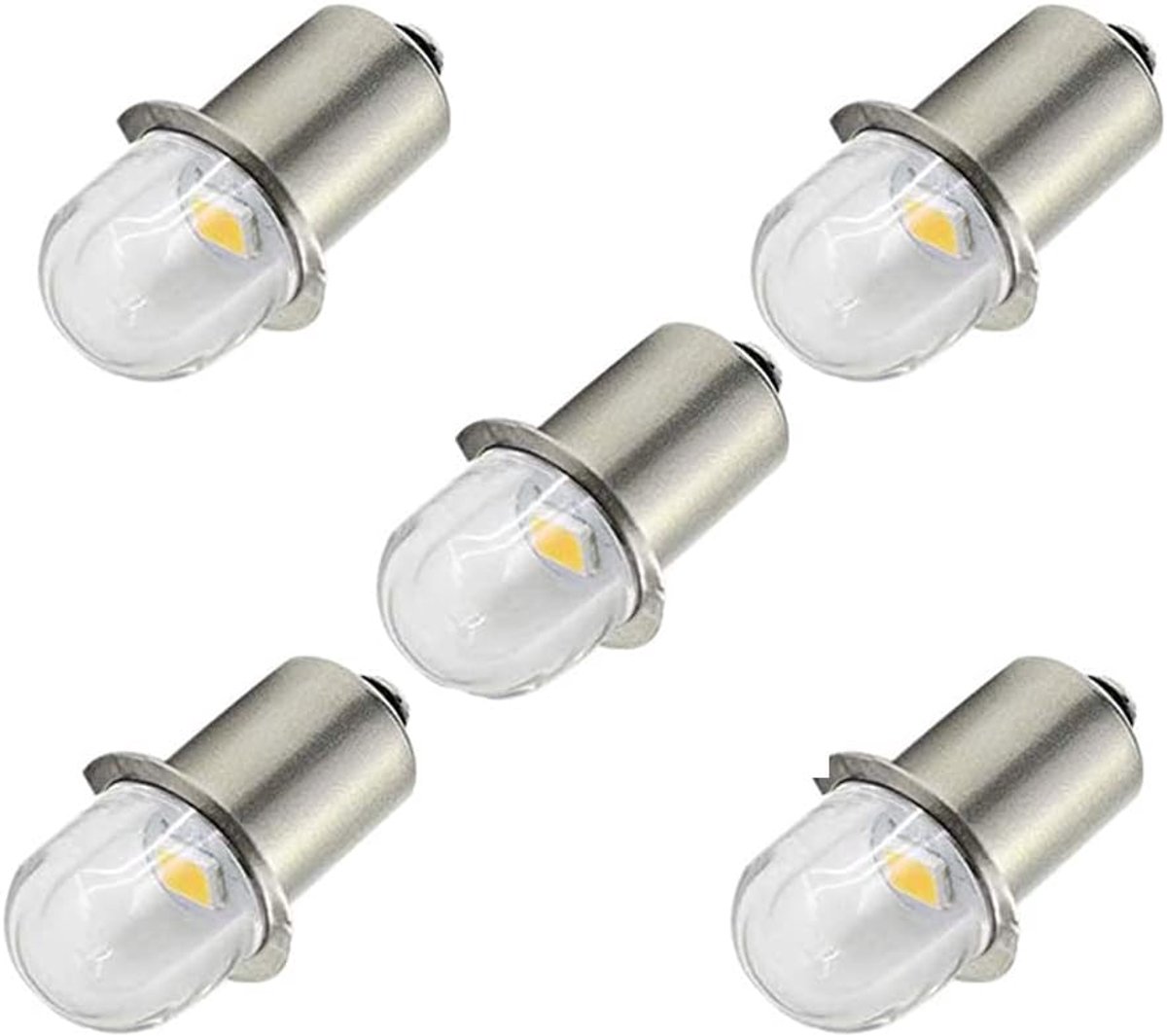 SnelShoppen - P13.5s 3V LED Fietsverlichting Lamp Vervangingslamp voor Voorlicht, 6000K Koud Wit, PX13.5s Socket, Hs3 Miniatuur Lamp voor Fiets Lamp e