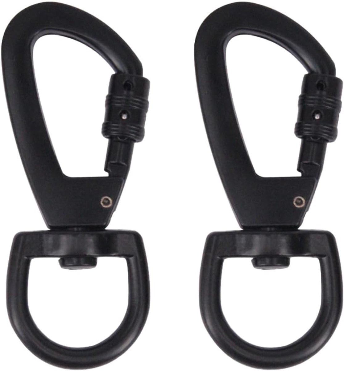 2 stuks karabijnhaken om te klimmen, sleutelkarabijnhaak, draaibare karabijnhaak, robuuste draaibare karabijnhaak, schaarkarabijnhaak voor hondenriem, bergbeklimmen, sleutelhanger