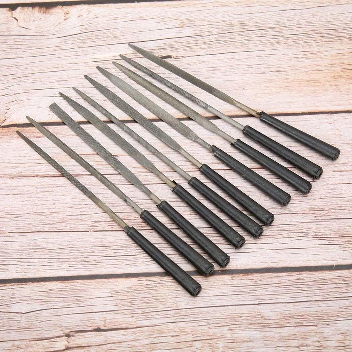 Sieradenvijl set - Mini rasp - Metaal bewerken - Hoge duurzaamheid - 10 stuks 140mm - Metaalkleur