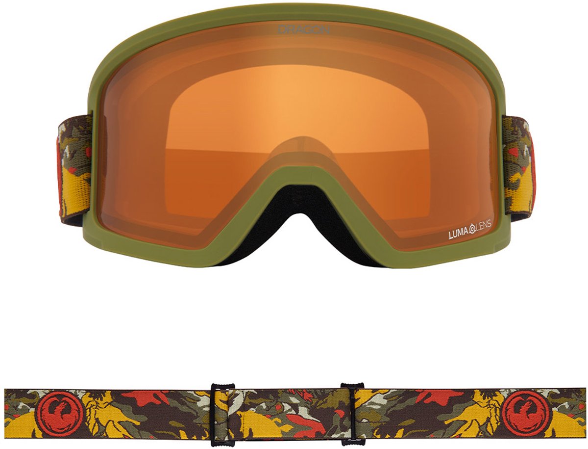 Dragon Alliance DX3 OTG Skibril - Leafy Camo/LL Amber