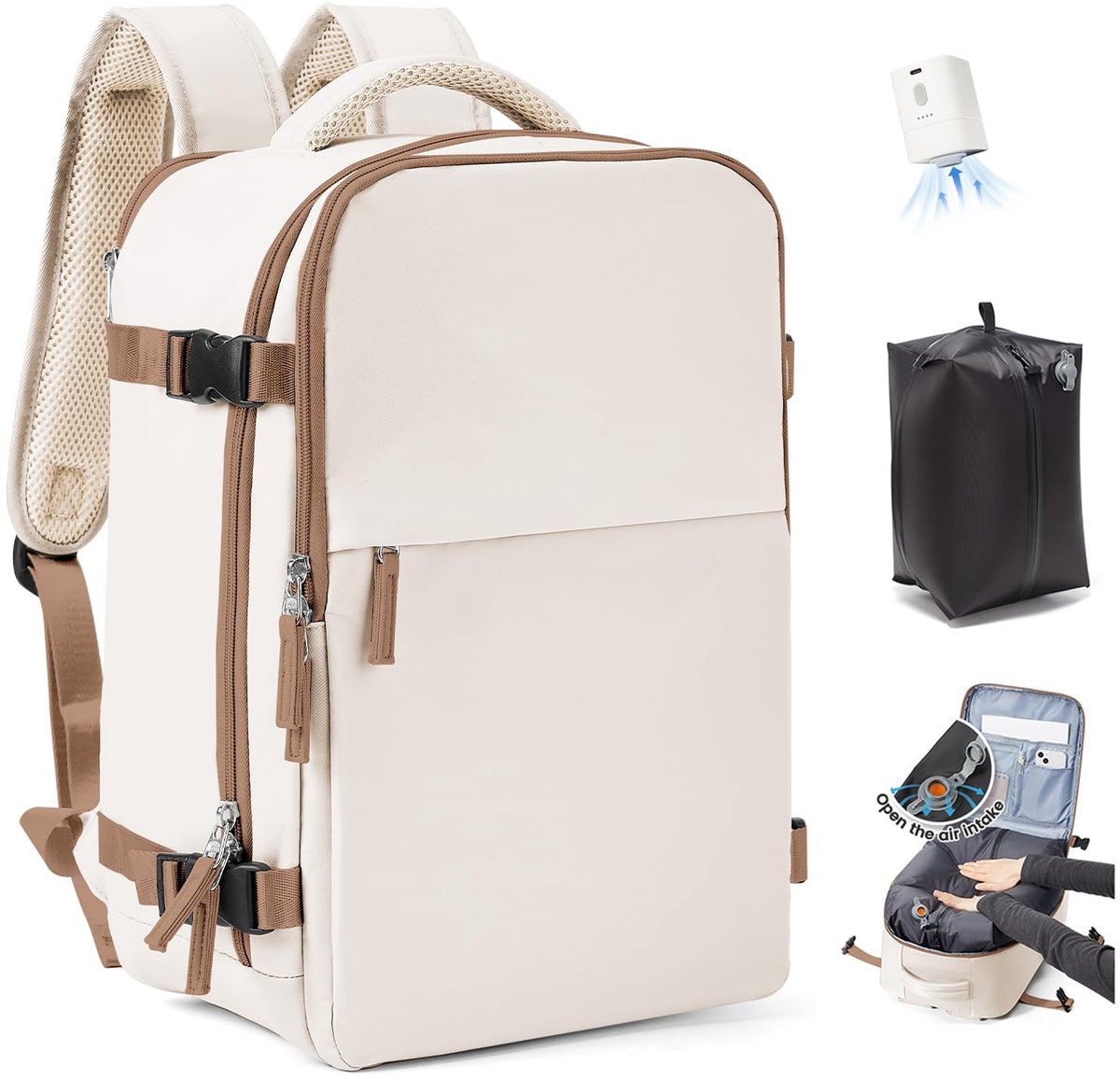 Omgoods - Vacuüm Rugzak voor Dames - Handbagage 40x30x20 cm