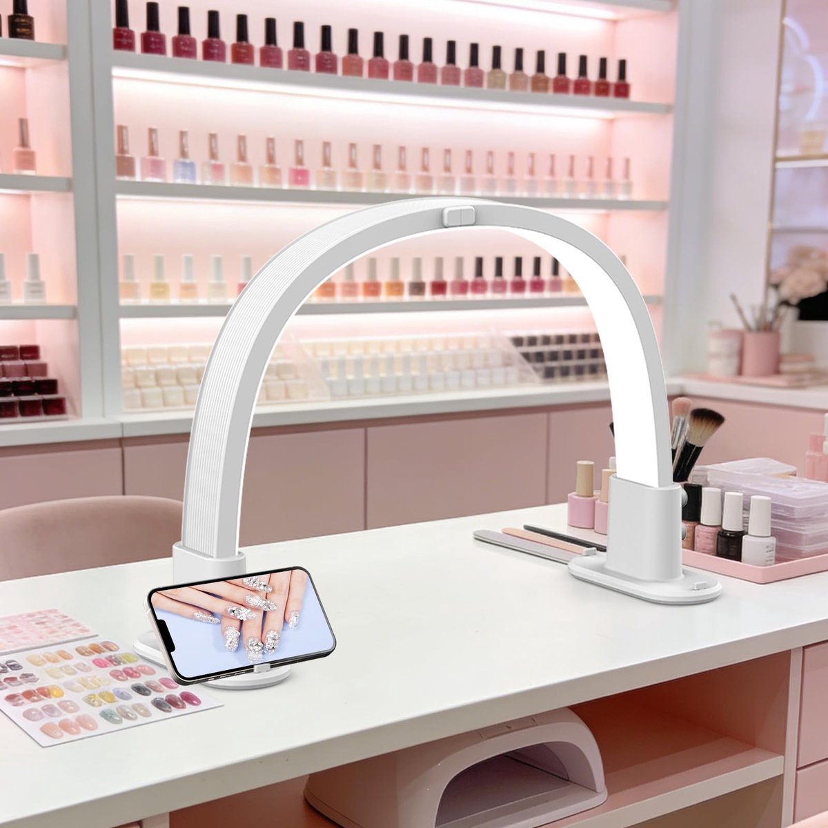 Omgoods - Half Moon Light Nail Desk Lamp - Vouwbare LED Nagellamp