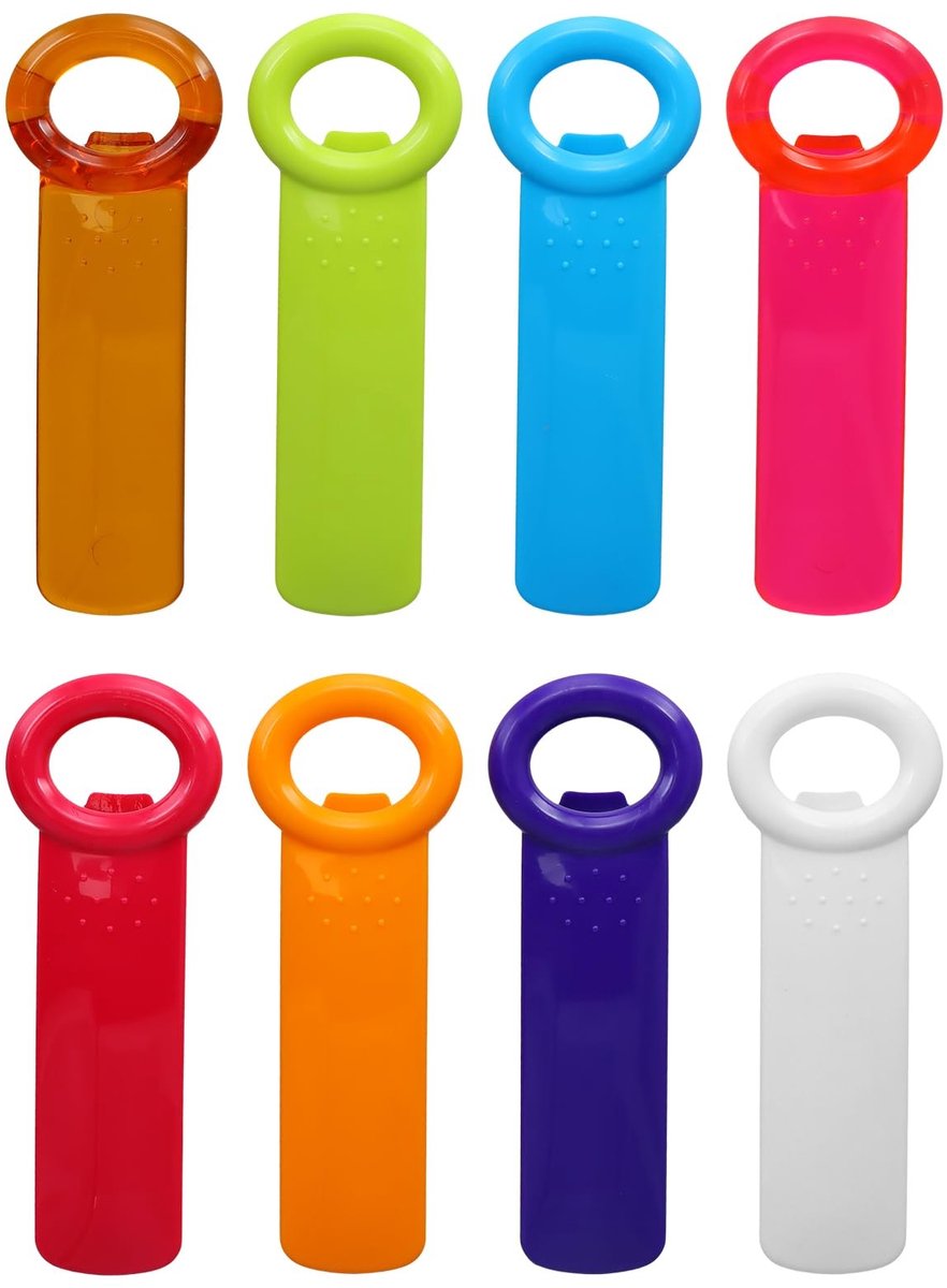 Omgoods - Ergonomische Dekselopener, Set van 8, Voor Eenvoudig Openen van Flessen en Blikjes