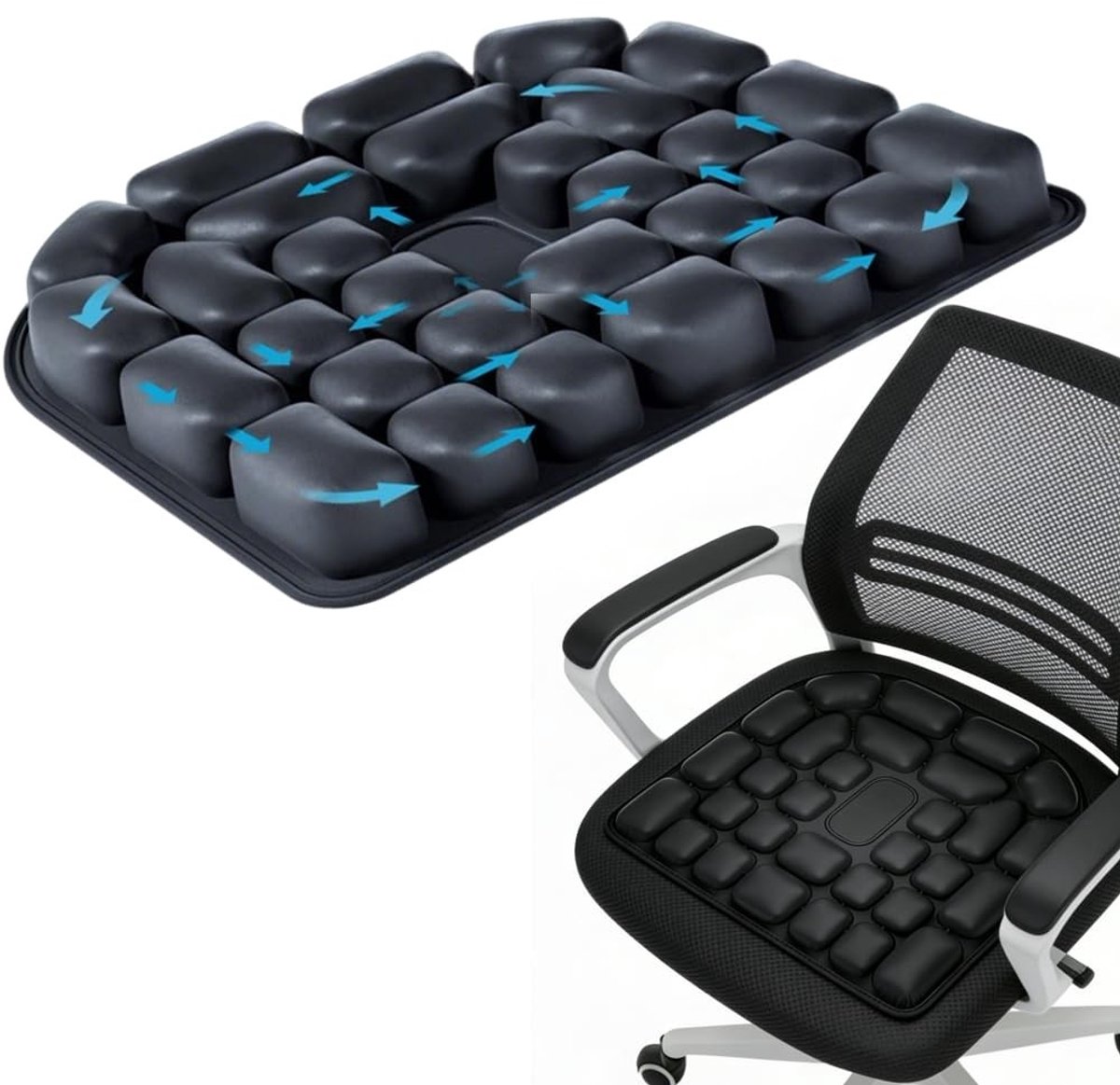 Omgoods - Ergonomisch Anti-Decubitus Zitkussen met Luchtcellen