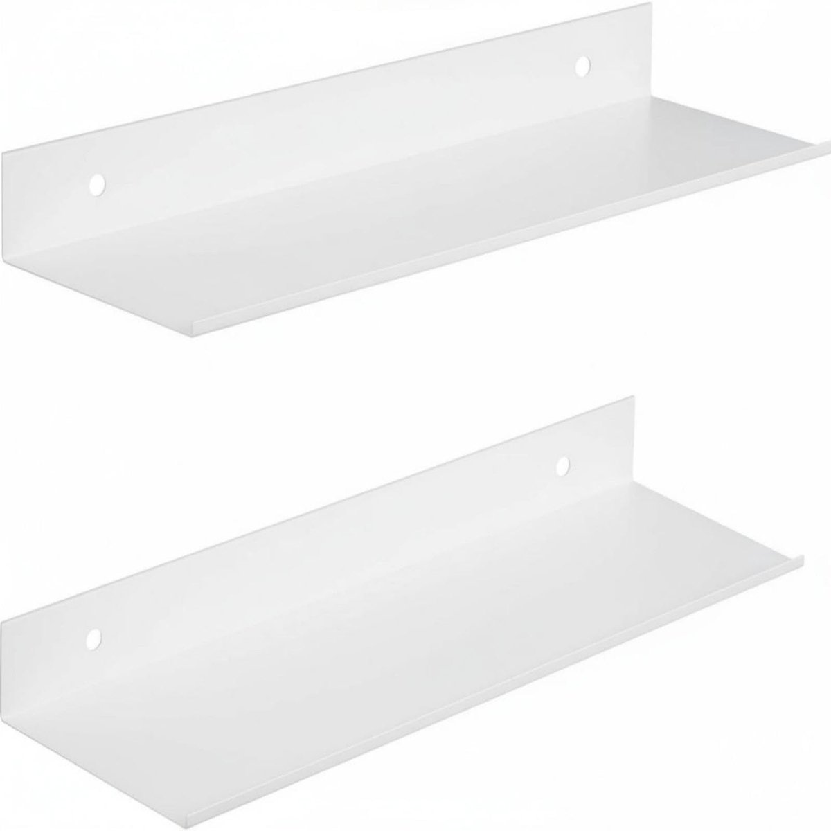 Omgoods - Set van 2 Zelfklevende Drijvende Planken voor Wand