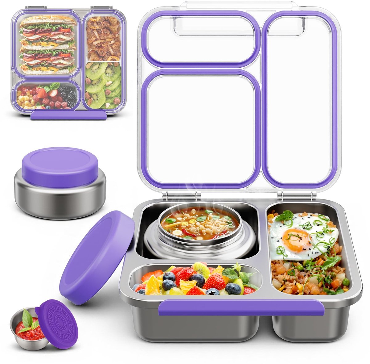 Omgoods - RVS Bento Box voor Kinderen, 1200 ml
