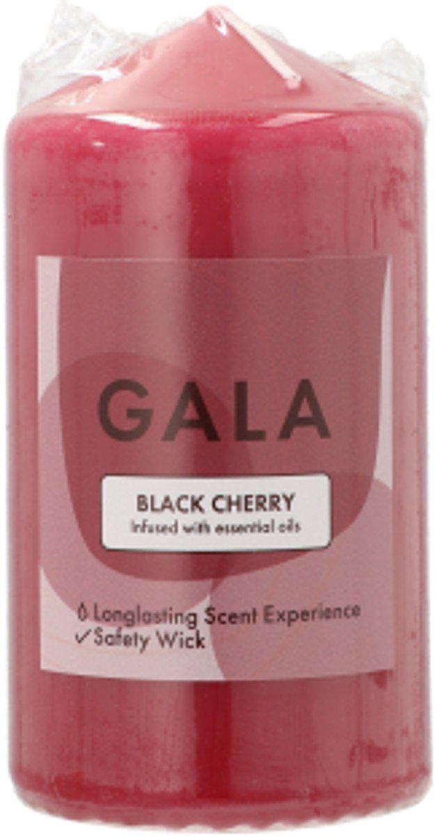 6x GALA Geurstompkaarsen Ø 58 mm · 110 mm bordeaux - Black Cherry