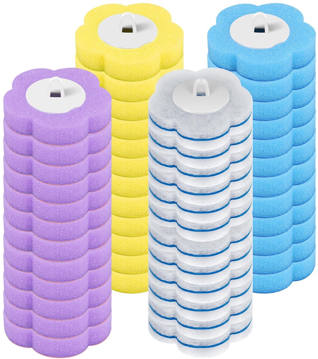 Omgoods - 48 Stuks Wegwerp Toiletborstels - Refillset voor Badkamer