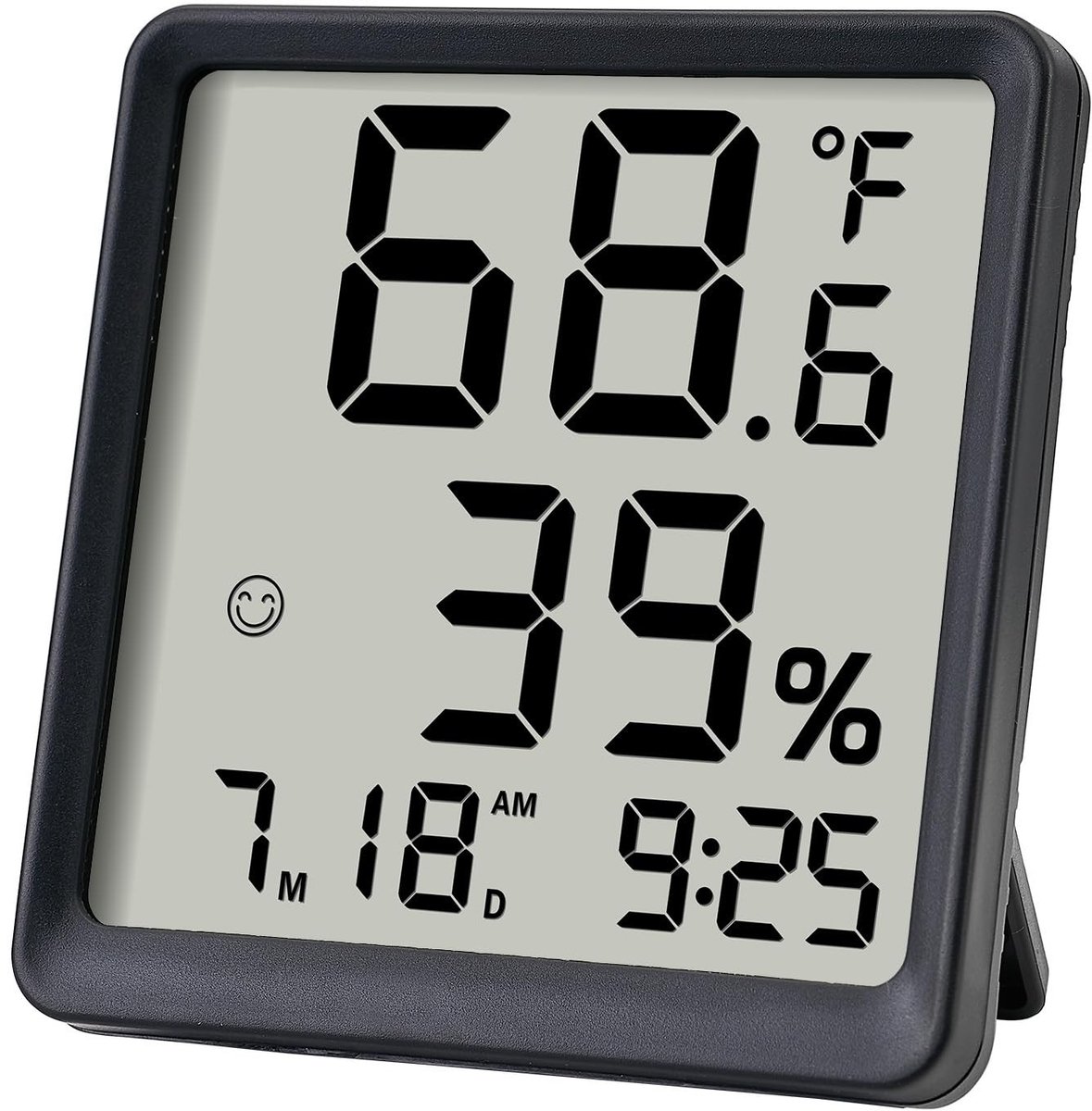 Omgoods - Digitale Hygrometer en Thermometer voor Binnen met Klok en Kalender
