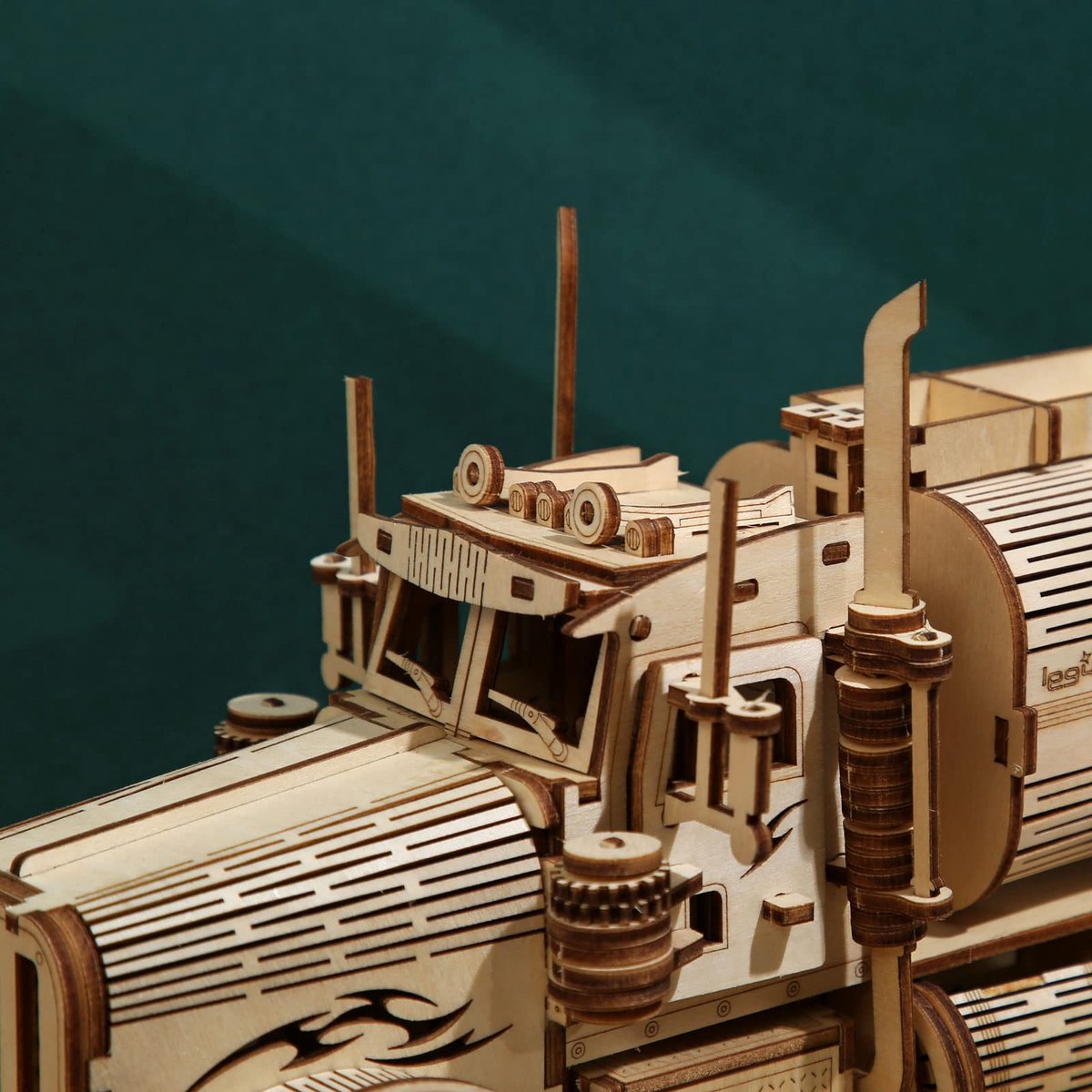 Omgoods - 3D Houten Modellen Bouwpakket voor Volwassenen - Tankwagen Mechanische Puzzel