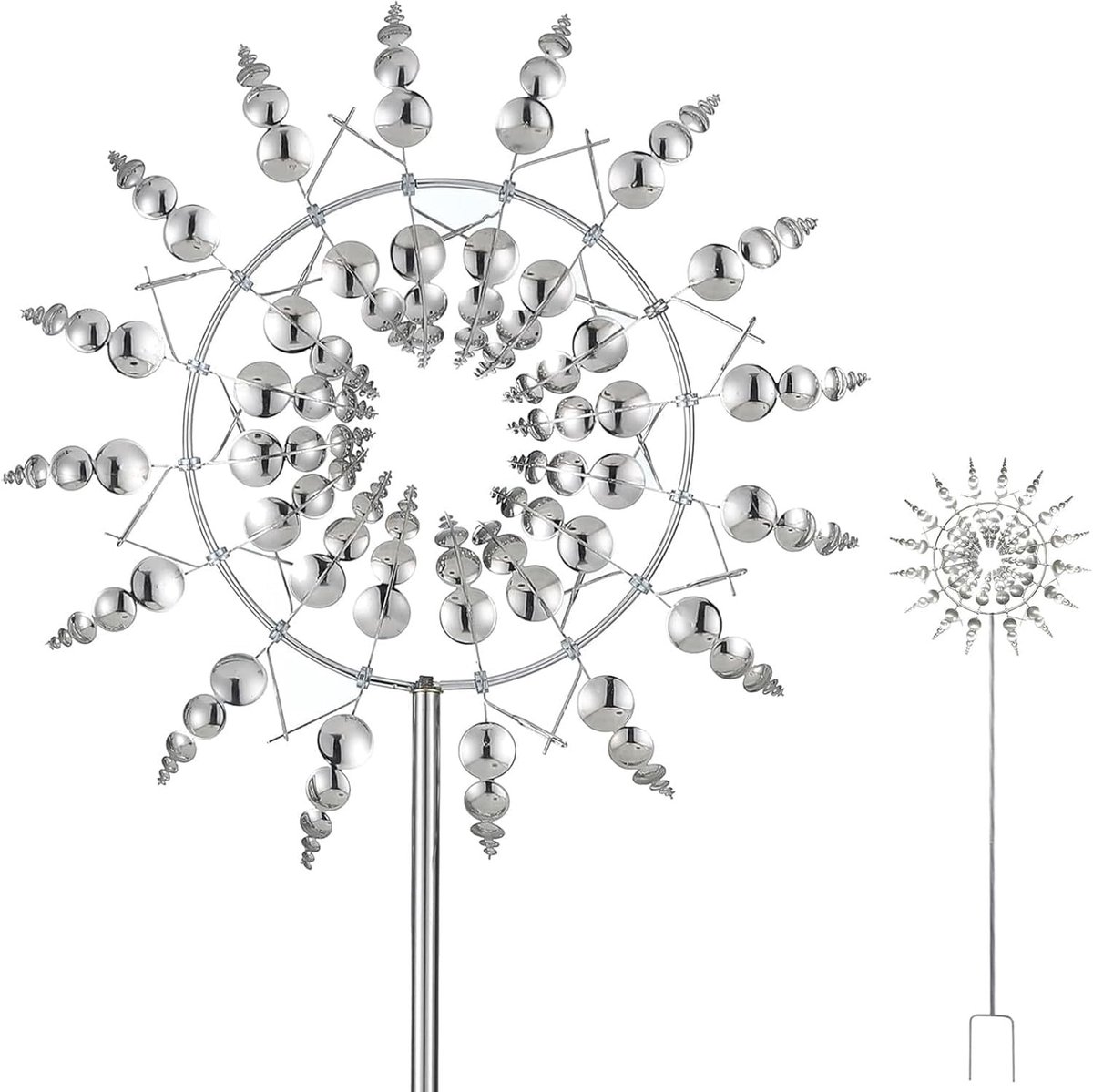 Omgoods - Magische Kinetische Windmolen van Metaal, Tuin Decoratie