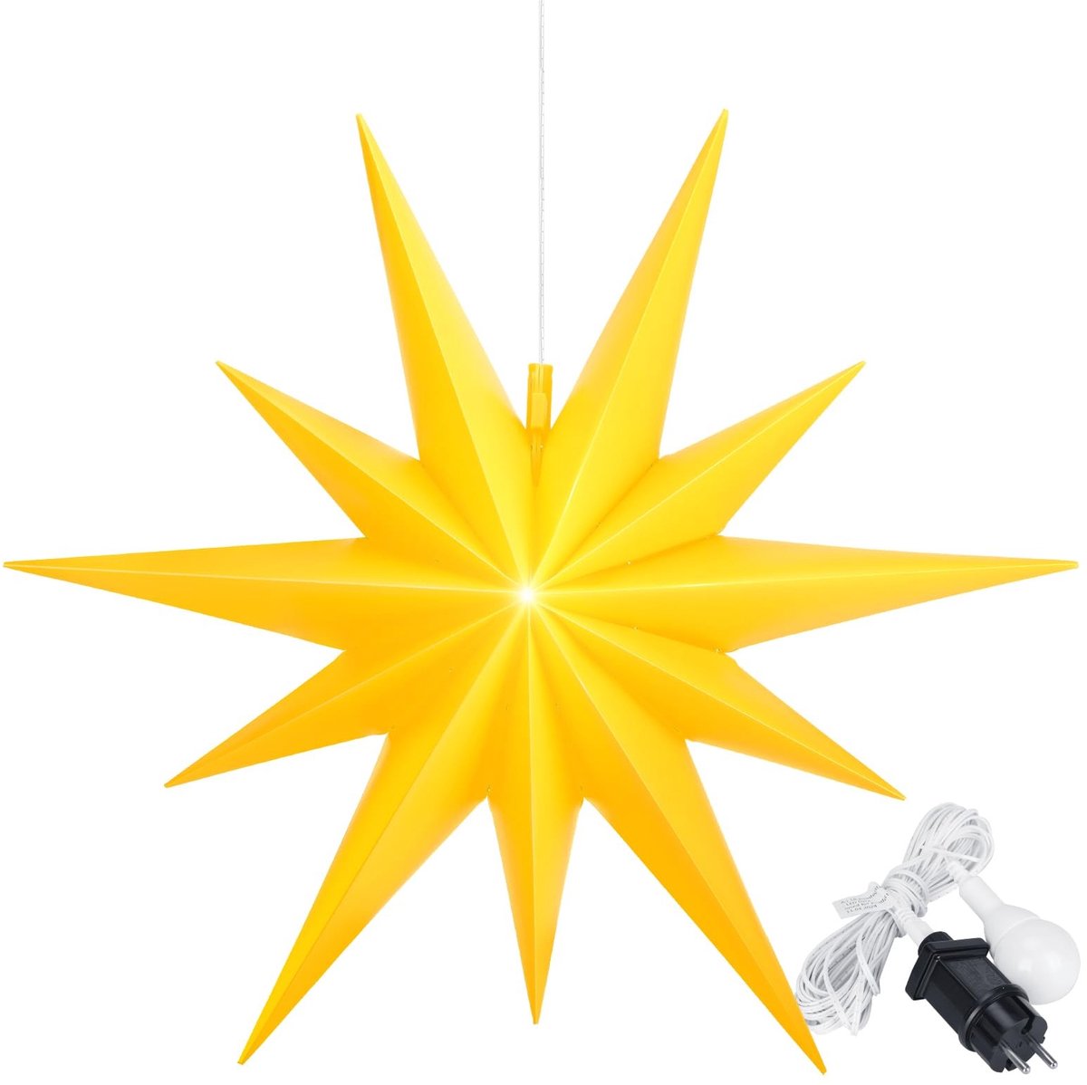 Omgoods - Verlichte Ster 2D XXL met LED Verlichting Geel 100 cm