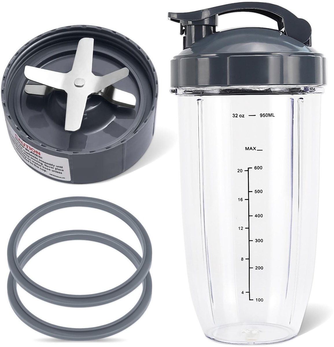 Omgoods 5 Stuks Blender Vervangende Onderdelen voor NutriBullet 600W 900W