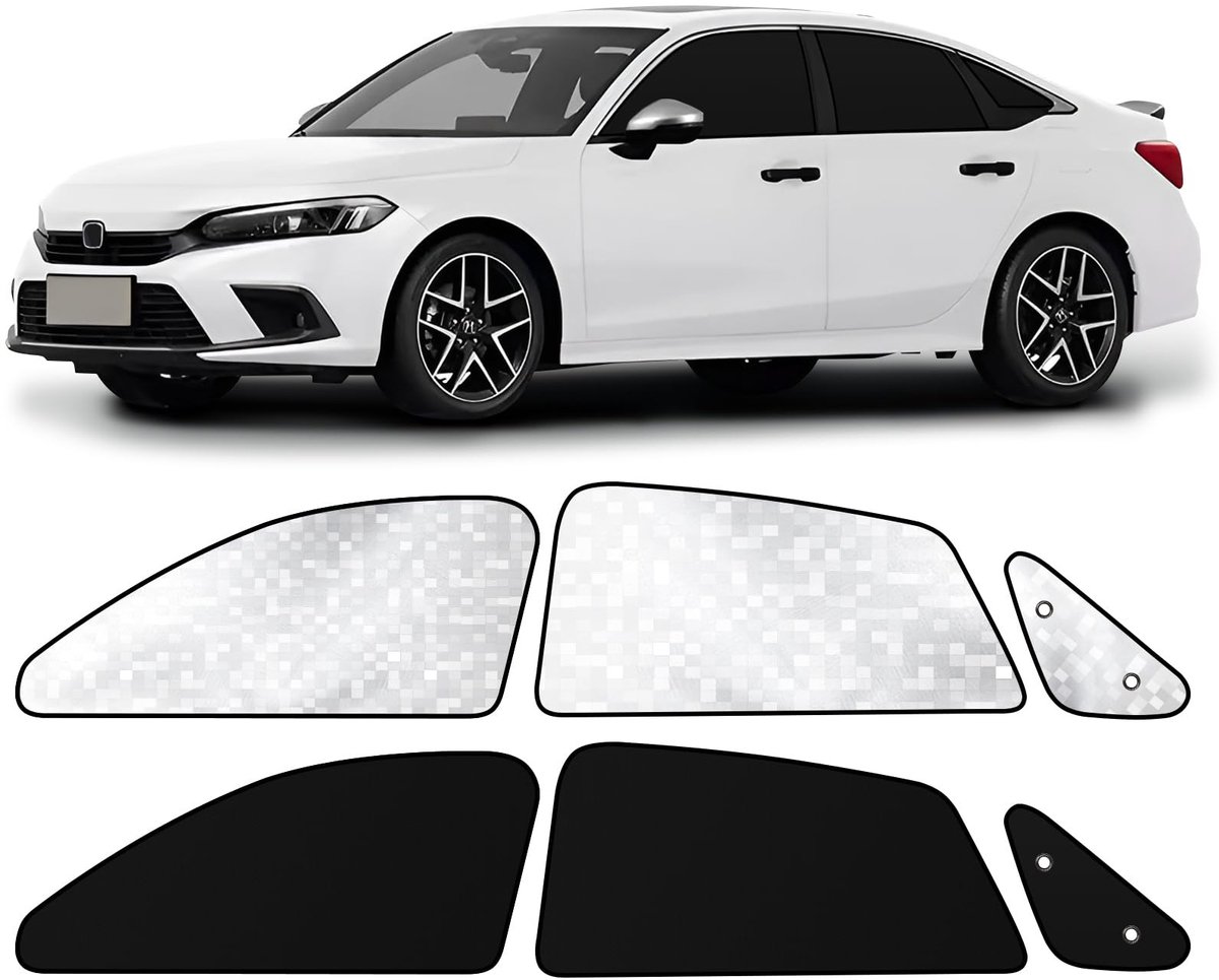 Omgoods - Auto Raamzonneschermen voor Honda Civic 2017-Heden