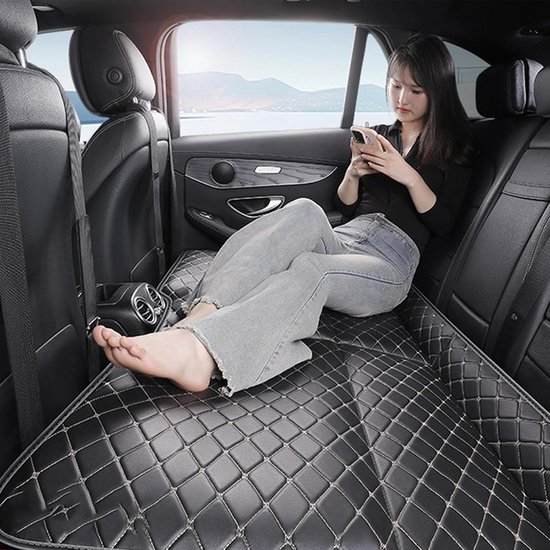 Autobed - Reis slaapmat - Comfortabel reizen - Opvouwbaar ontwerp - 133 x 78 cm - Zwart — afbeelding 4