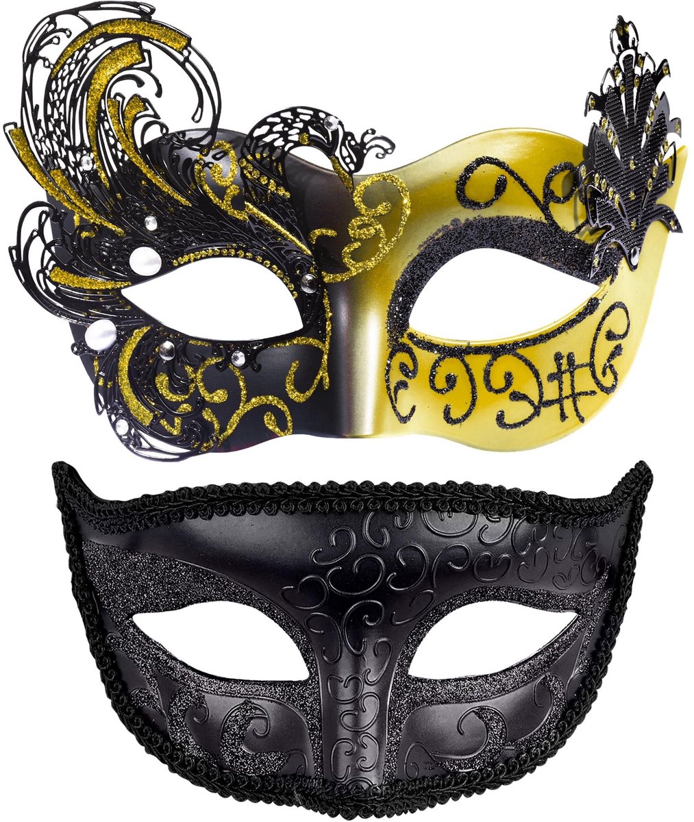 Omgoods - Venetiaans Masker voor Koppels, 2 Stuks