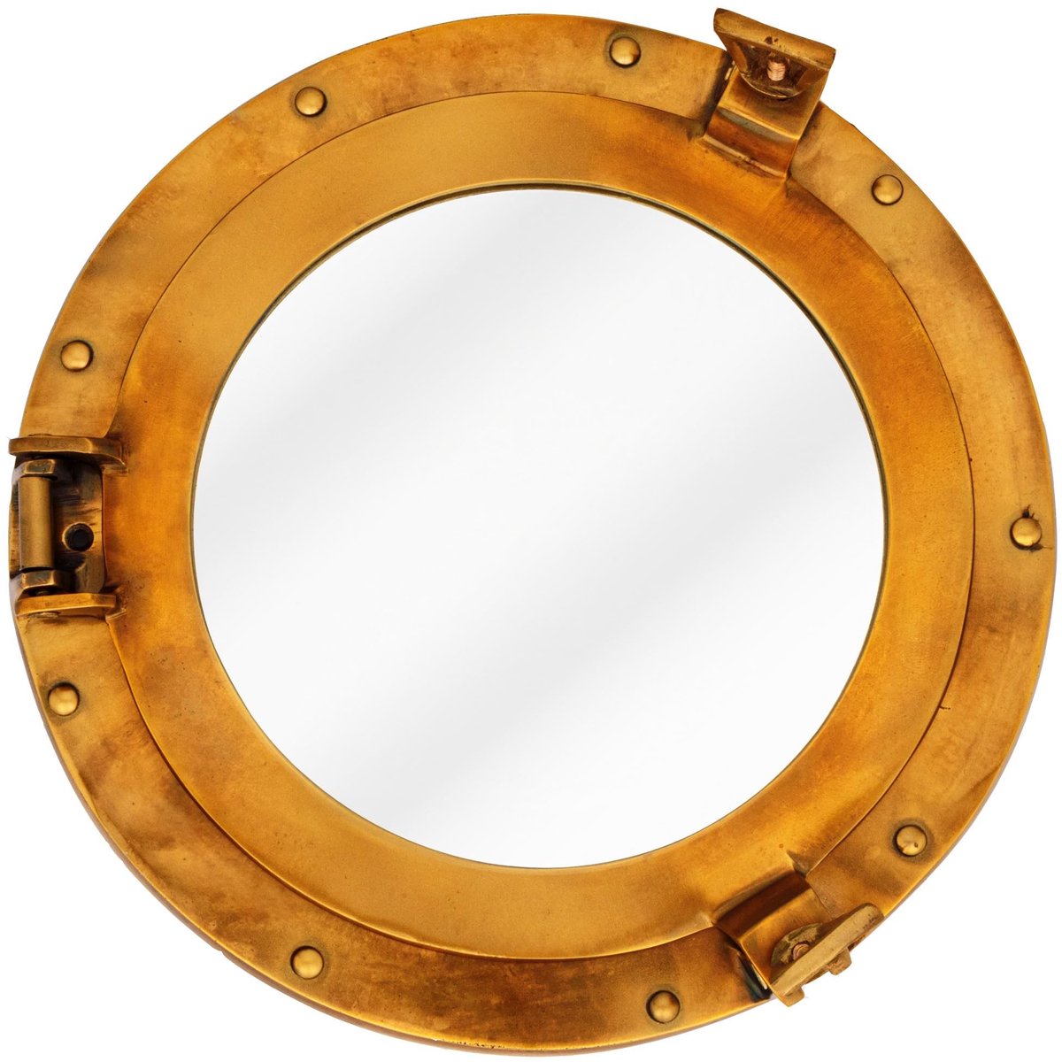 Omgoods - 28 cm Porthole Spiegel met Antieke Afwerking