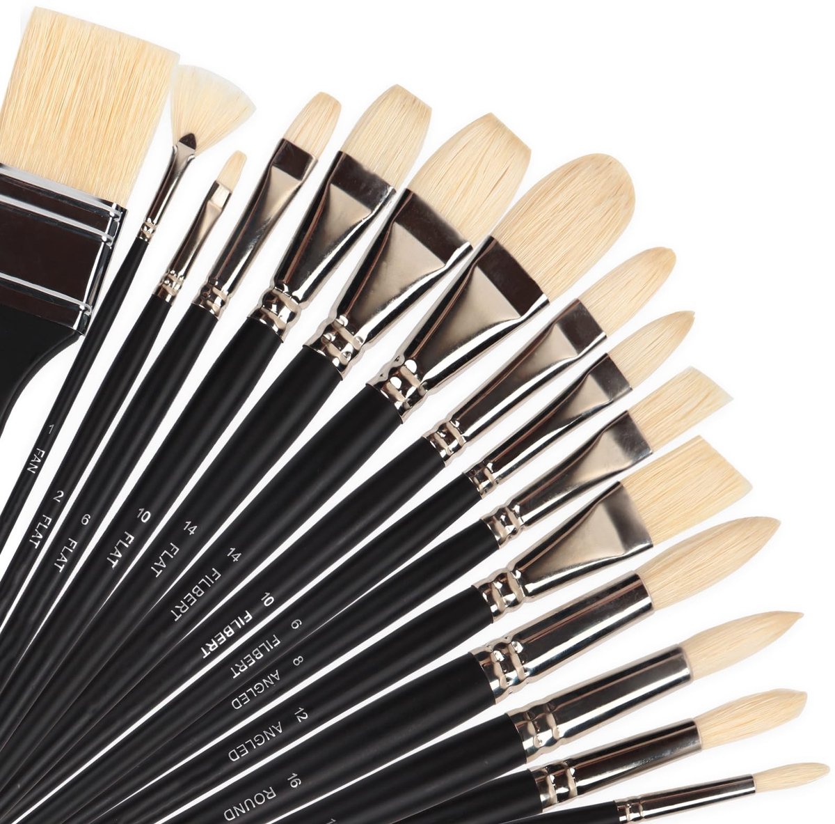 Omgoods - Set van Verfkwasten met Natuurlijke Haren