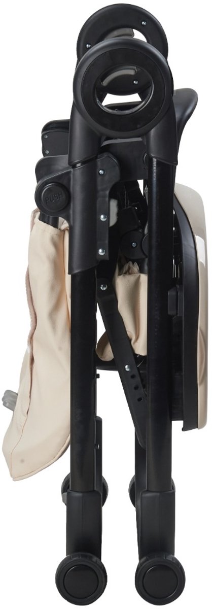 MamaLoes Mason - Baby & Kinder Eetstoel - Verstelbare Kinderstoel - Inklapbaar & Hoogte Verstelbaar - Beige - Max. 15 kg van Merkloos — afbeelding 4